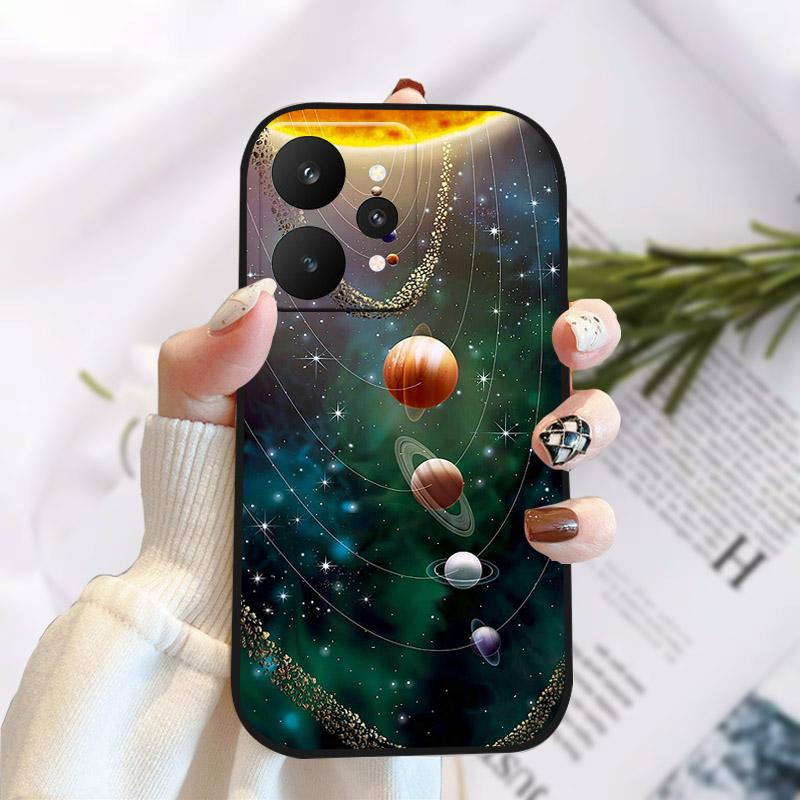 Чехол для Realme 15 15Pro 5G Стильный чехол с принтом на задней панели Для Realme15 15 Pro Мягкий ТПУ Силиконовый Funda Capa RMX5101 RMX5106 Бампер