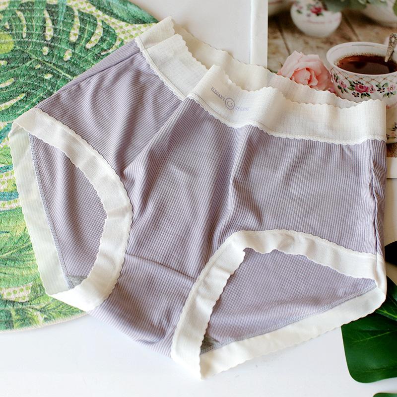 Threaded Lace Underwear Package Hip Mid-waist Women's Panty Triangle Panties Breathable Comfortable Panties