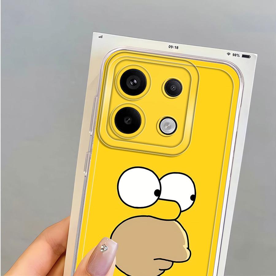 The Simpsons Bart Homer Soft Phone Cover Case for Xiaomi Redmi Note 14 Pro Plus 14C Note 13 11S 12 10S 11 A4 9 10 13C 12S