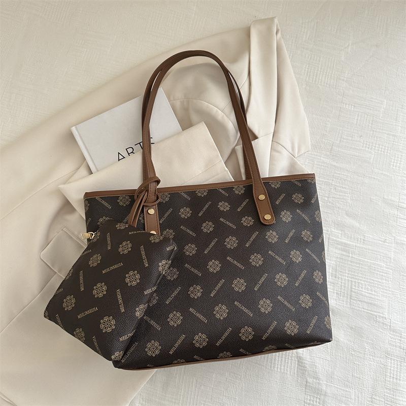 Вместительная женская сумка через плечо из мягкой кожи, модная сумочка нового тренда 2025, сумка-тоут