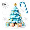 Christmas Party Window Supplies Static Clings, Reusable Stickers with Santa Claus Snowman Xmas Tree Patterns, Removable Glass Decals for Holiday Home
