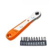 Metal Ratchet Screwdriver 36-Tooth Portable Ratchet Wrench User Friendly Hand Tools High-Strength Ratchet Screwdriver For