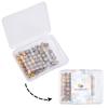 Tibetan Style Alloy Beads Cadmium Free & Lead Free Barrel Mixed Color 6x6mm Hole: 1.6mm