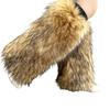 Women Furs Leg Warmer Winter Furry Long Boot Cuffs Fuzzy Shoe Cover Party Costume for Holiday Festival Performances Play