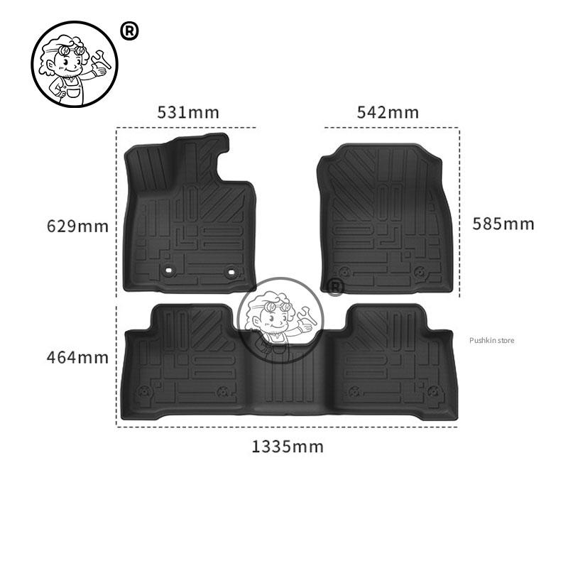 RHD LHD For Toyota RAV4 XA60 6TH 2026 2027 HEV fuel Car All-weather 3D TPE Floor Mats Cargo Anti-slip or Trunk Pad Accessories