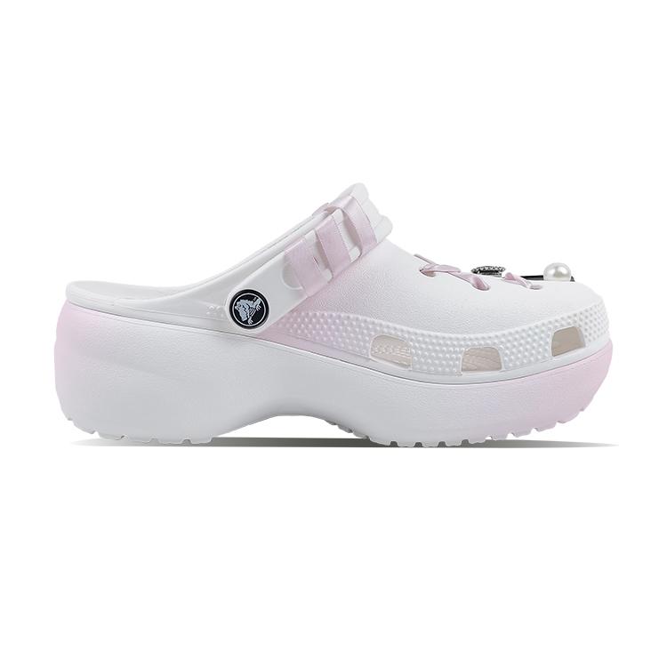 Crocs Классические клоги на платформе EVA Милый крутой градиент звезда Классические облачные Док Девочковые милые дырявые туфли Женские белые
