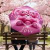 1pc Teddy Bears Love Automatic Open/Close Umbrella Compact Folding Umbrella with 8-Rib Shaft for Women/Men, Elegant Birthday1328S