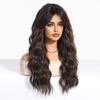 BLONDE UNICORN Синтетический парик PDark brown вьющиеся волнистые парики с челкой косплей вечеринка использование термостойкое волокно для женщин девочек