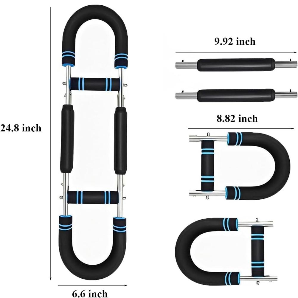 Регулируемый эспандер для рук с дизайном твистера для груди, рук, плеч и предплечий - Нескользящие рукоятки для домашнего фитнеса и силовых тренировок