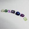 Natural Mixed Color Sapphire Loose Gemstone 15 pcs Mixed Shape Lot September Birthday Birthstone