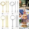 3 Tier Cake Plate Stand Zinc Alloy Tiered Tray Cake Plate Handle Hardware Holder Wedding Party