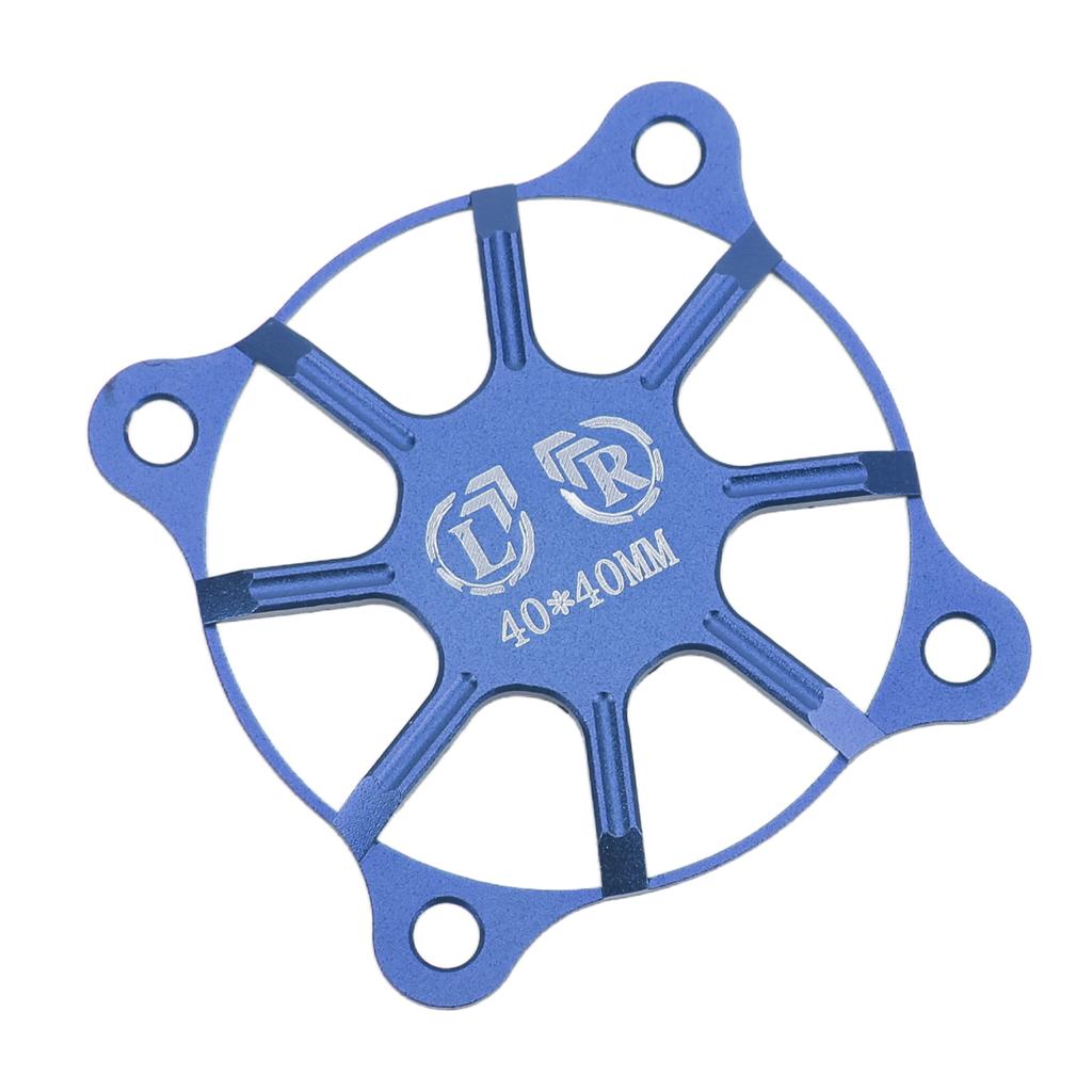 RC Cooling Fan Cover 40x40mm Aluminium Alloy Protective Accessory Part for Motor Dark Blue