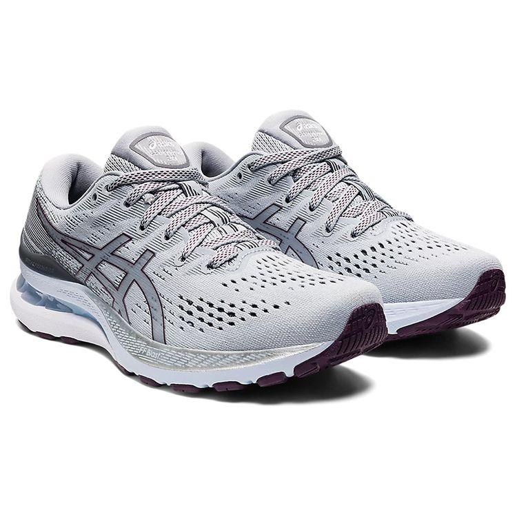 Asics Gel Kayano 28 Wide Piedmont Grey Deep Plum Women Sneakers 1012B046-021