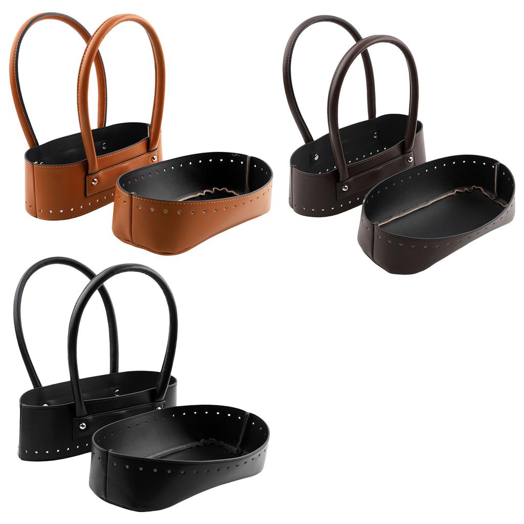 Набор для изготовления сумок из искусственной кожи, дно сумки, модные ручки для сумок, аксессуары для сумок ручной работы для вязания крючком