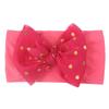 New Baby Nylon Hair Accessories Headband, Children's Bronzing Bow Seamless Wide-brimmed Headscarf, Baby Headband