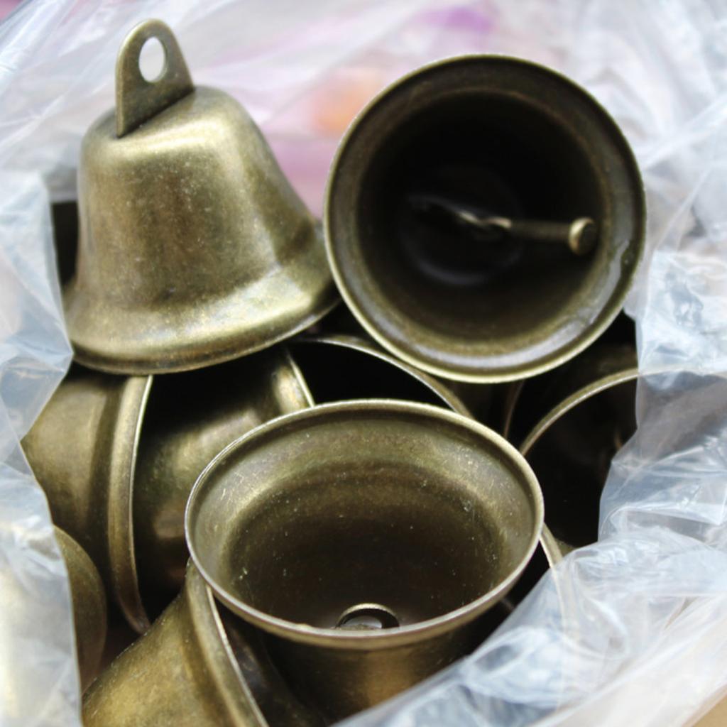 10 шт. винтажных колокольчиков, подвесные рождественские колокольчики, маленькие звенящие колокольчики для поделок своими руками, украшения в виде слона, собаки, верблюда