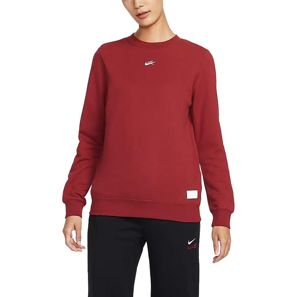 Nike Спортивная одежда FW25 Год Лошади Коллекция Unleashed Лимитированная серия Хлопковый пуловер Спортивная толстовка с длинным рукавом Женская толстовка IQ3827-613