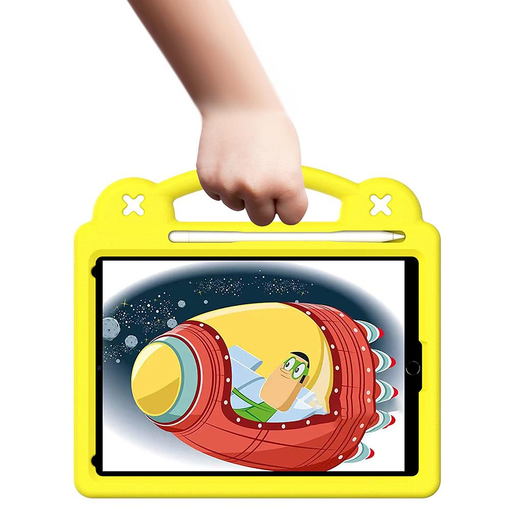 Case for iPad 10.2" 2021/2020/2019 (9th/8th/7th gen.) / Air 10.5" 2019 (3rd gen.), Cute Patterns, with stand, Yellow