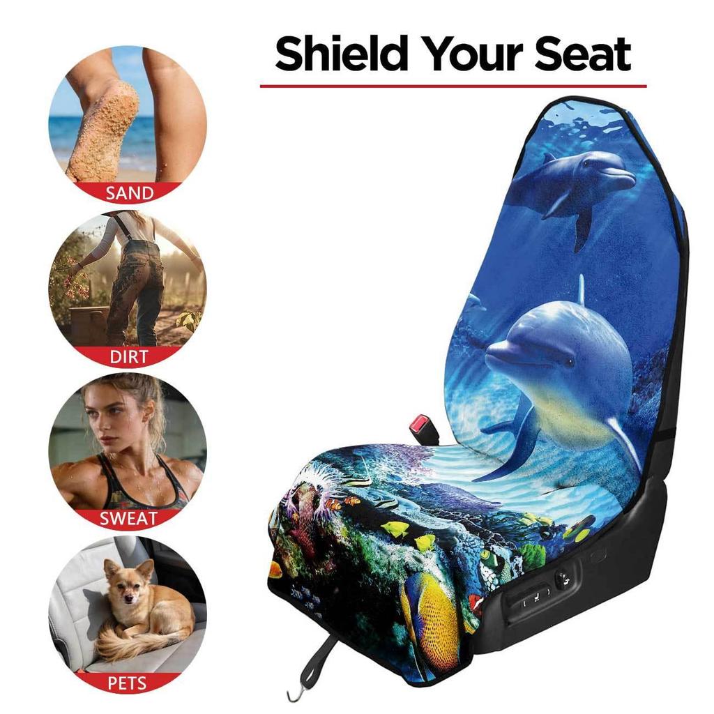 Universal Car Seat Towel Cover: All-Season Front Seat Protector for Gym and Workout
