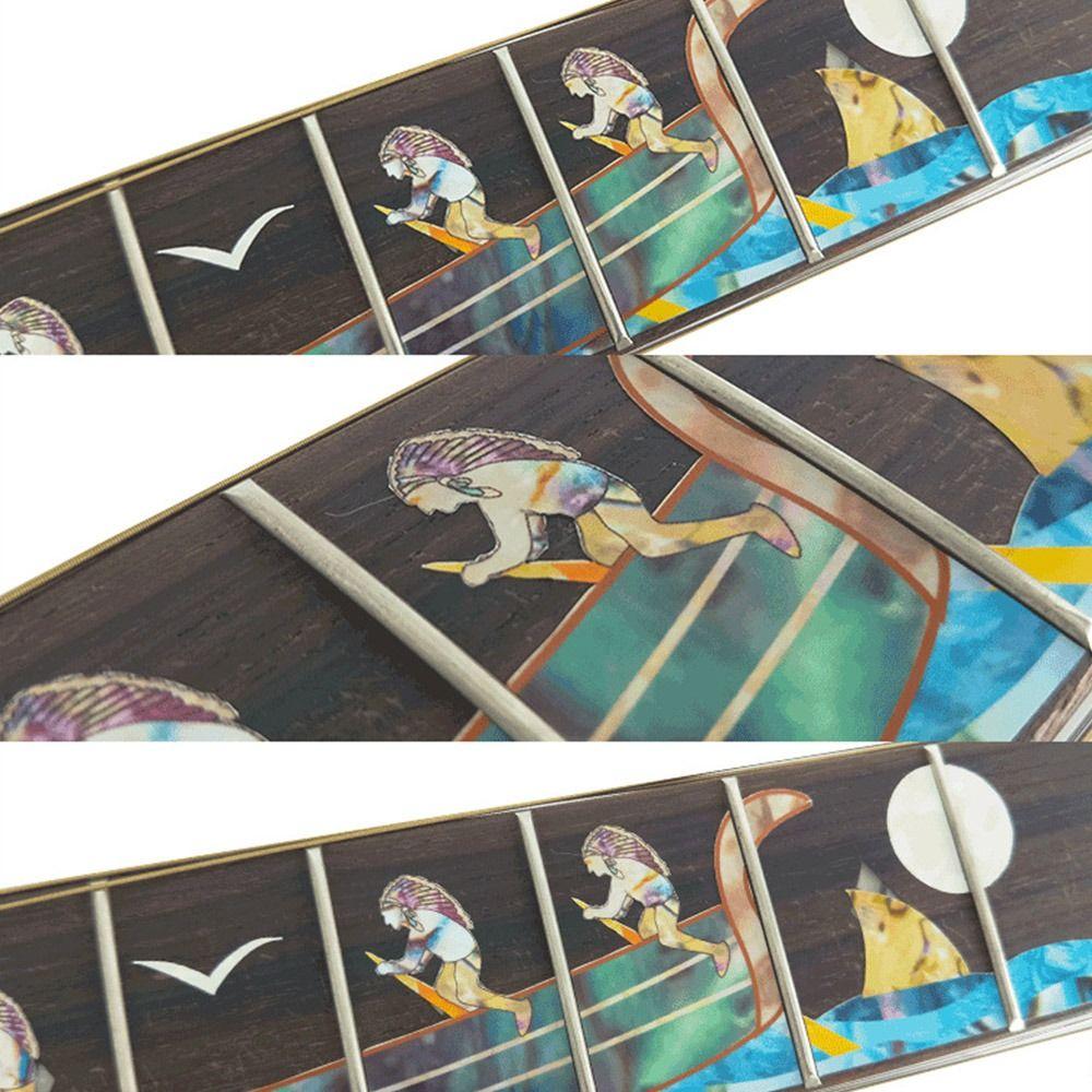 Украшения, аксессуары для гитары, ультратонкие наклейки, наклейка на гриф, инкрустация крестом, наклейки