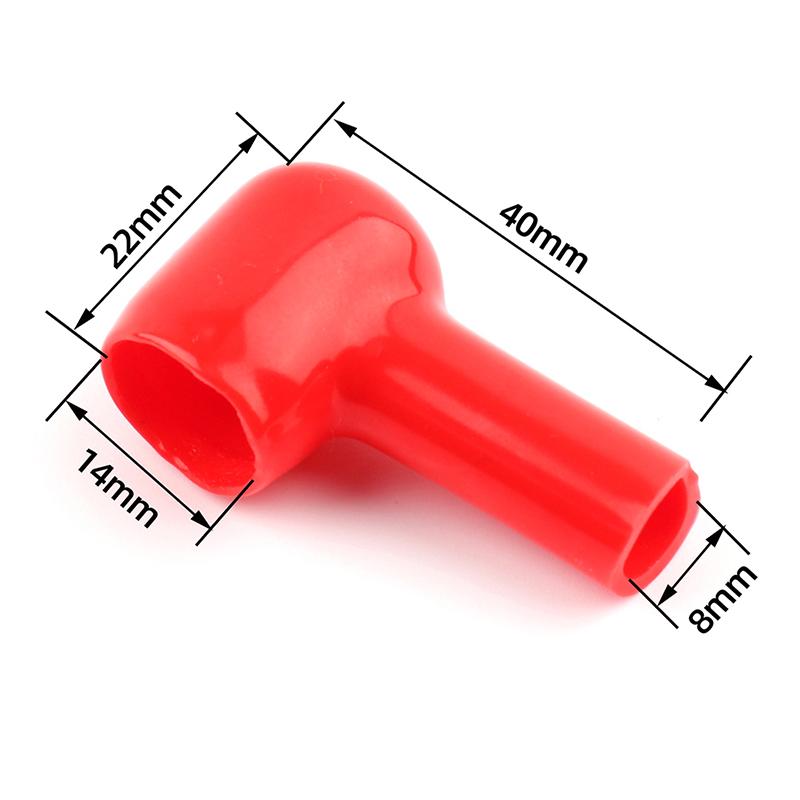 1Pair Car Battery Negative Positive Terminal Cover Insulating Protector