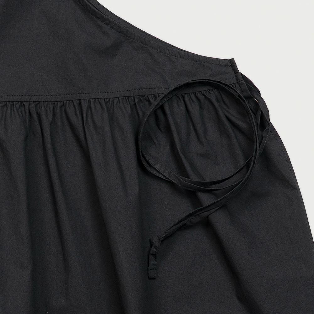 Chikita [Spring 25] Apron Dress (Light Cotton) Black 251209Sbk