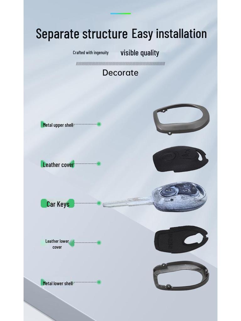 Металлическая крышка для ключа автомобиля SsangYong Actyon Rexton W Kyron