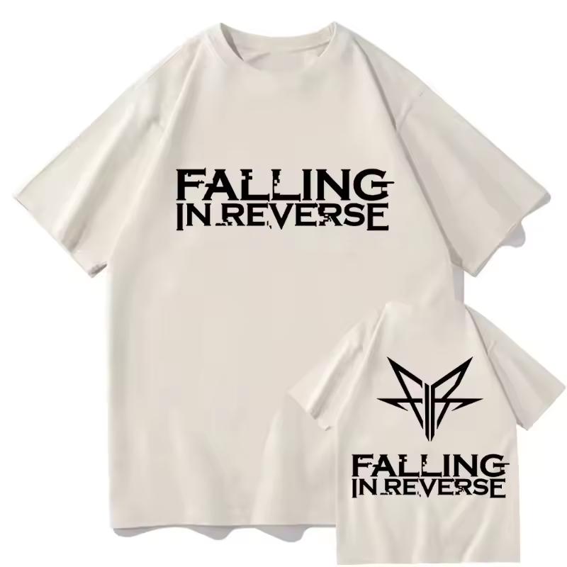 Falling in Reverse Популярная футболка с туром Mons с коротким рукавом Хлопок Летние футболки Хип-хоп Уличная одежда Мужская одежда Футболки с принтом