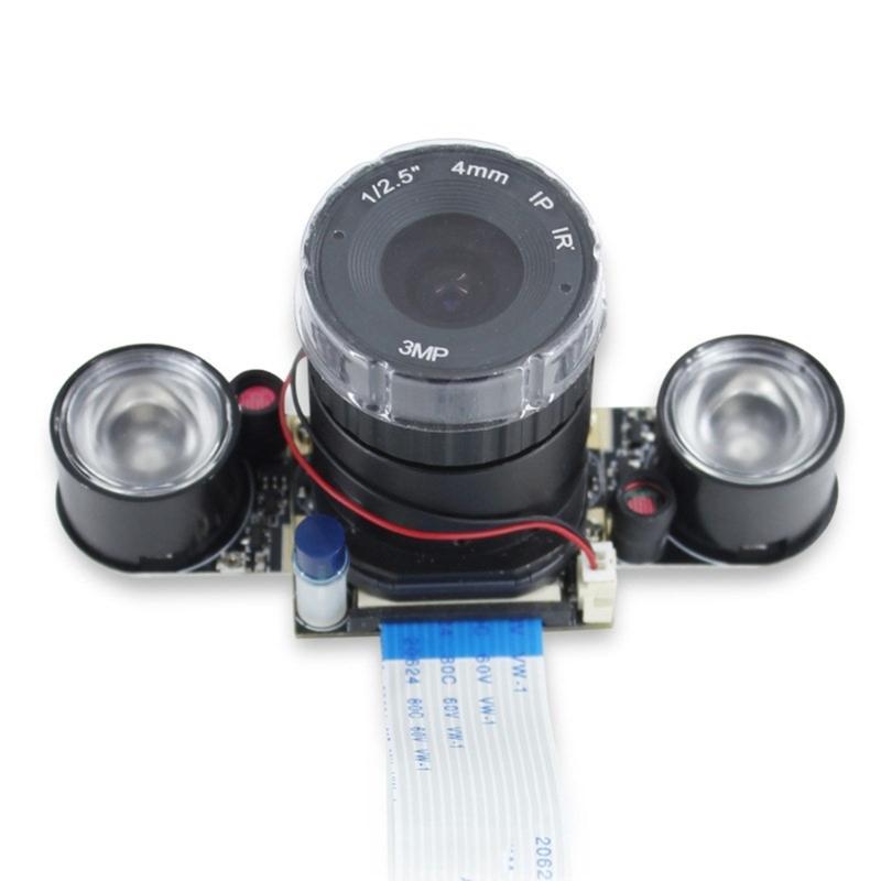 5MP Fisheye Camera 1080P 2592x1944 65°Diagonal Field View For RPi B 3/2 With Auto Day Night Switching