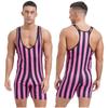 Men's One Piece Swimsuit Sleeveless Slim Fit Fitness Gym Sports Bodysuit Men Surfing Clothes