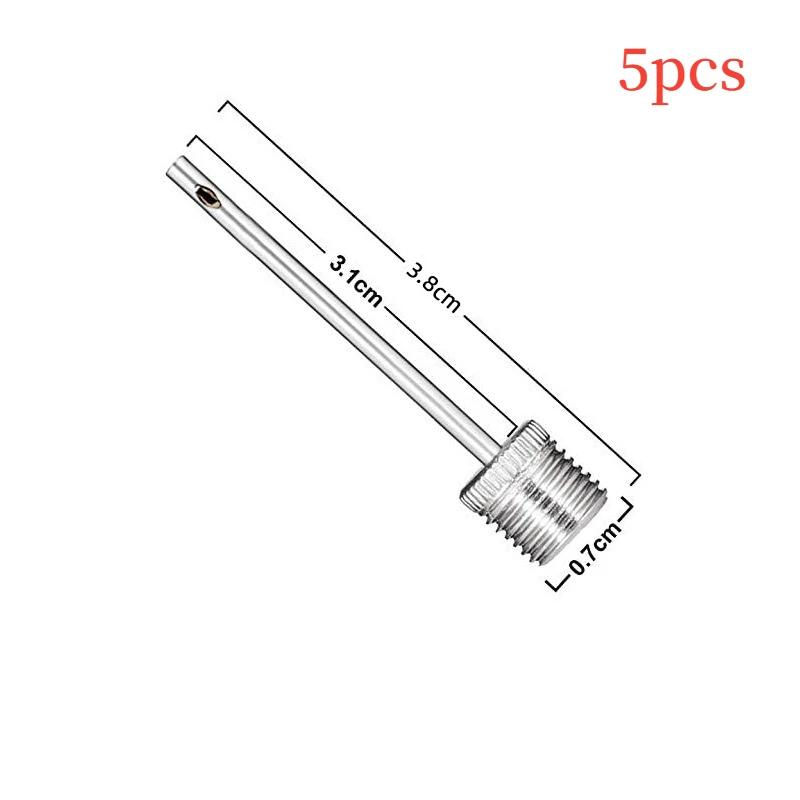 1/5/10 шт. Спортивный насос для накачивания мячей, игла для футбольного, баскетбольного, футбольного мячей, адаптер воздушного клапана, игла для насоса из нержавеющей стали
