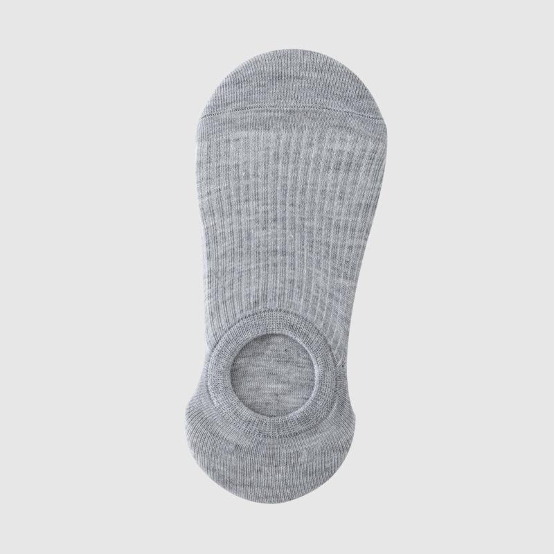 Женские новые весенне-летние универсальные однотонные носки-невидимки в вертикальную полоску из силикона с противоскользящим покрытием