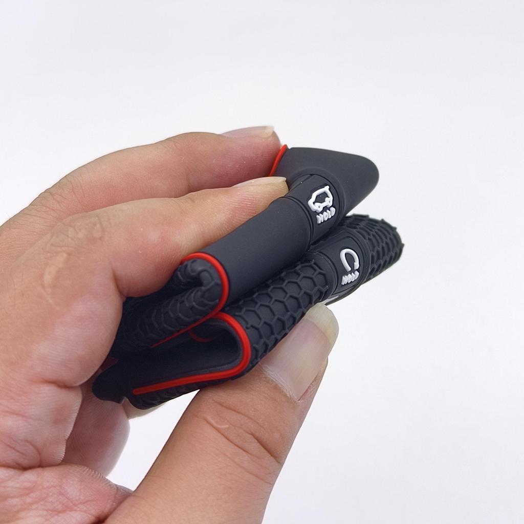 Silicone Protective Key Case for 2023-2026 Kia K5 Telluride 6-Button Remote with Honeycomb Design