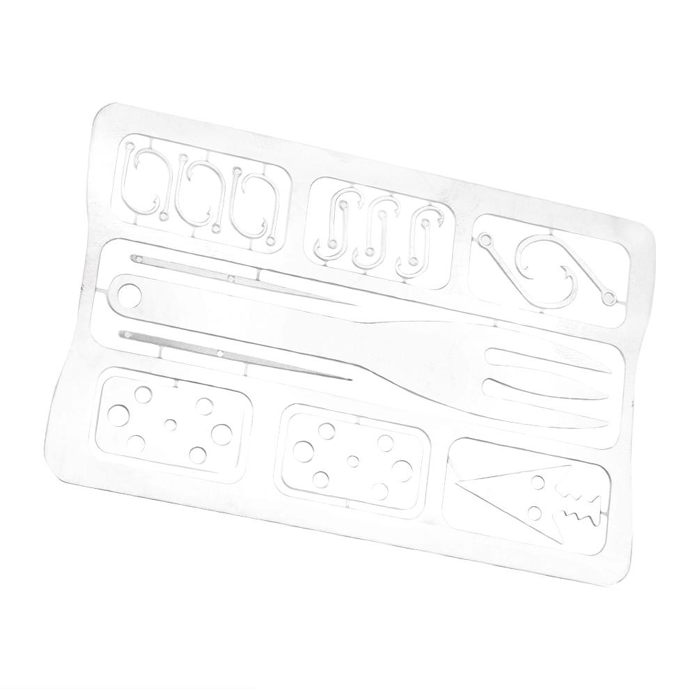 Мультитул Походное снаряжение Инструменты для выживания Охота Аварийный набор Рыболовные снасти Рыболовный крючок Карта