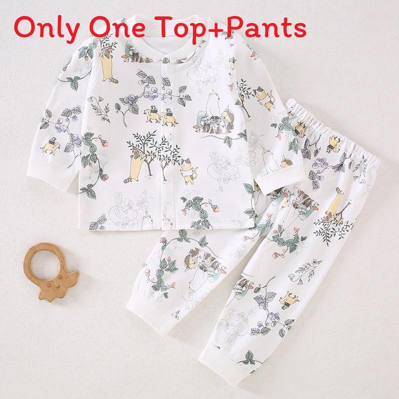 Baby Toddler Cotton Underwear Set With Cartoon And Striped Patterns For All Seasons