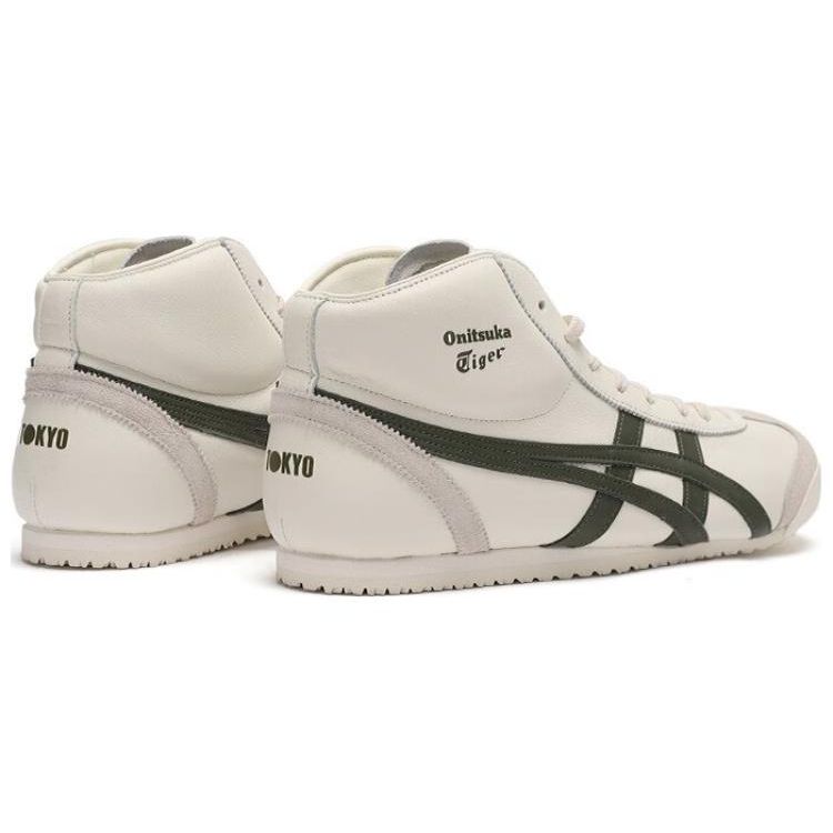 ONITSUKA TIGER Mexico Mid Runner Sports Classic Cushioning Slip Resistant Durable Mid Top Lifestyle Casual Shoes Unisex Sneaker 1183B812-100