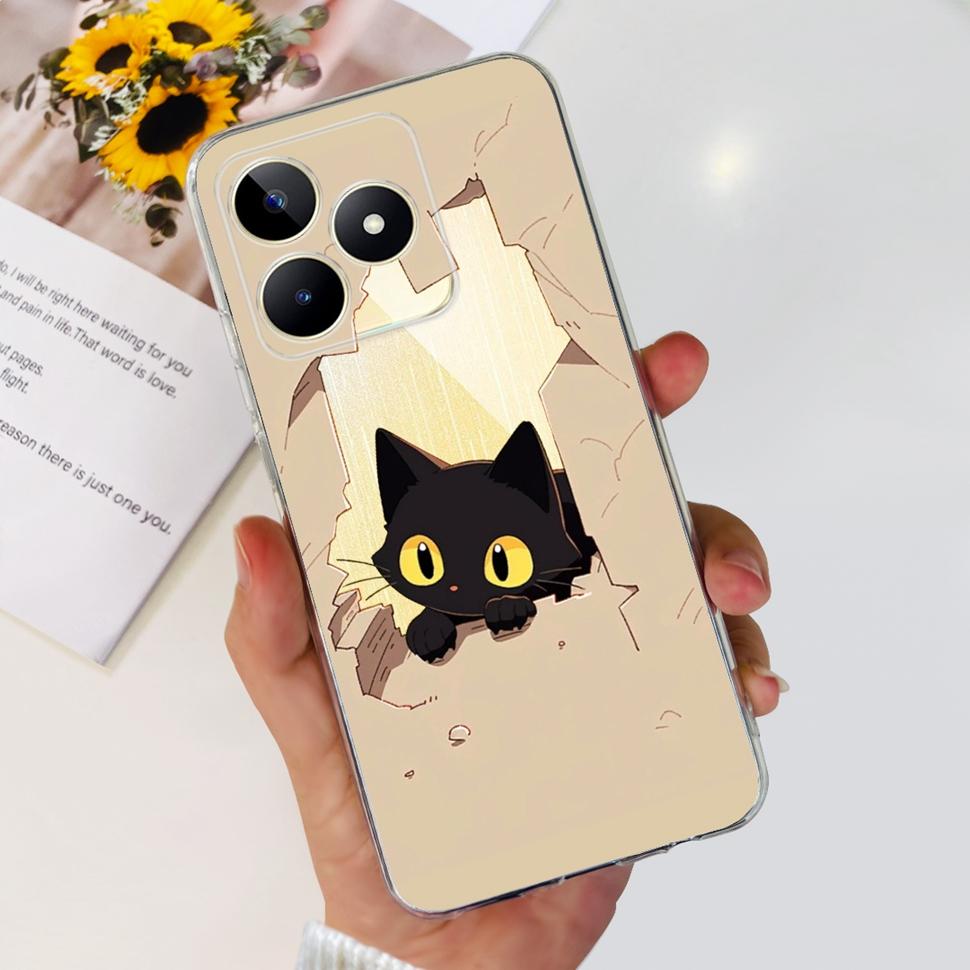 For Realme Note 50 Cases RMX3834 Colorful Painted Cover Soft Silicone Phone Cases For Oppo Realme Note 50 Note50 TPU Fundas
