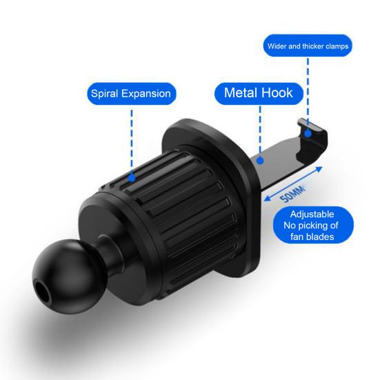 Автомобильное крепление для телефона на вентиляционном отверстии, сверхстабильное, простое в установке, надежное удержание, прочный, антикоррозийный, износостойкий автомобильный держатель для телефона