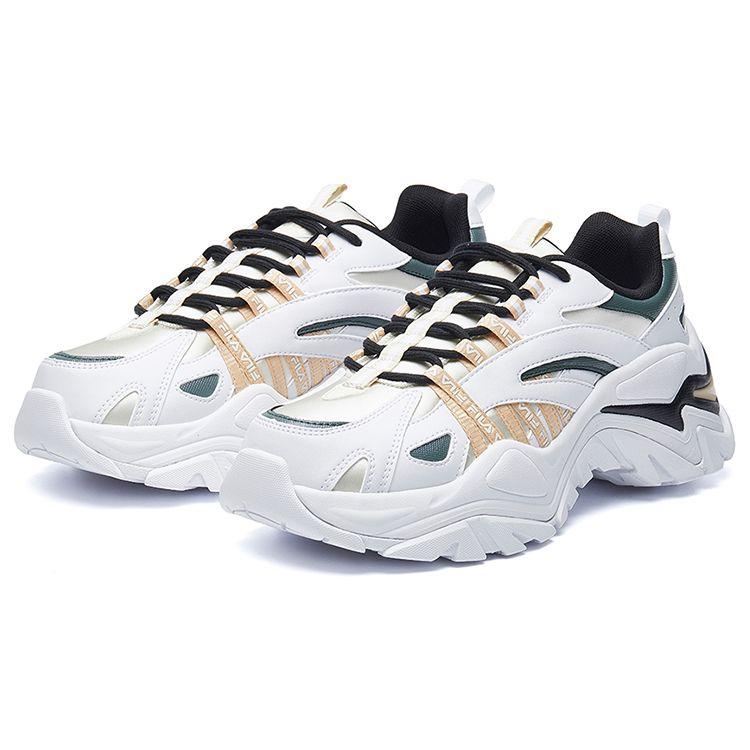 Fila Fisherman Sports Удобные низкие кроссовки для папы Женские кроссовки Белый Черный Оранжевый F12W044115FDW