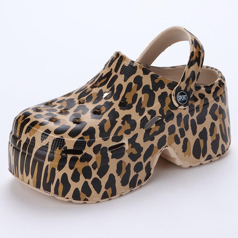 Lucyever Fashion Красочные толстые босоножки на платформе для женщин 2024 года Туфли-сабо на танкетке Тапочки женские открытые закрытые носки Пляжные шлепанцы