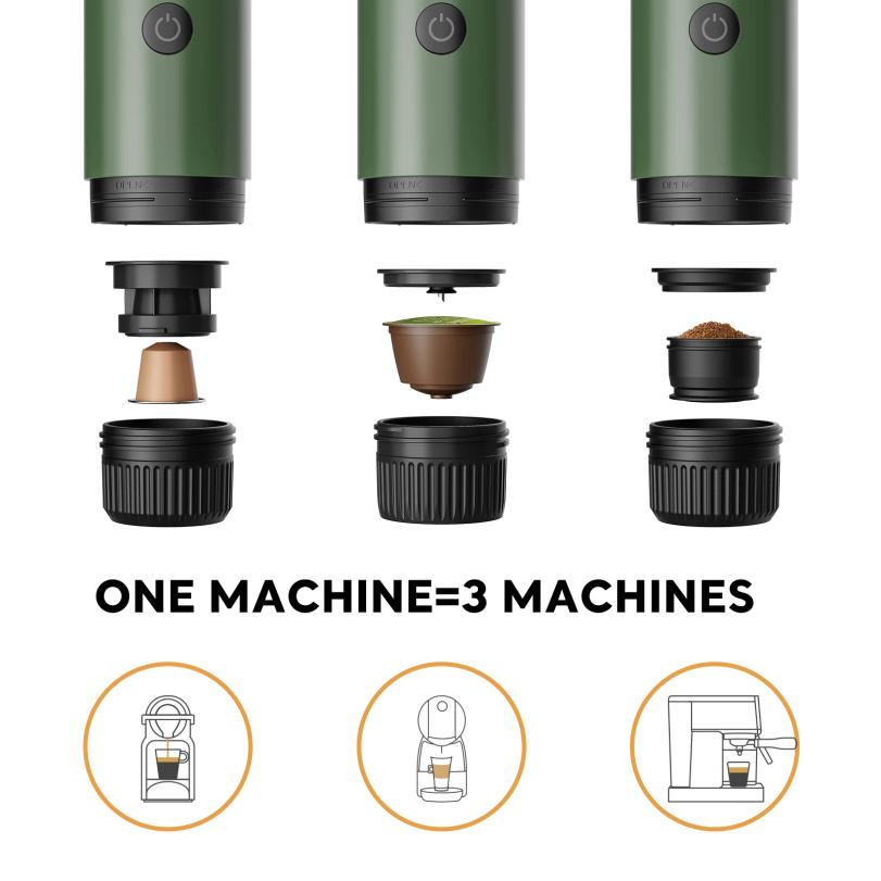 Portable Espresso Machine 3-in-1 Travel Coffee Maker for Camping Hiking Office Self-Heating with USB-C 2026new