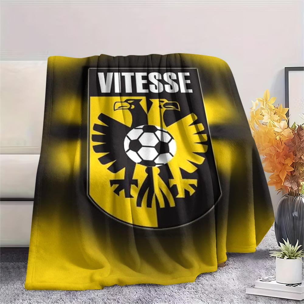 1Pc S.B.V. Vitesse Print Flannel Blanket High Quality Warm Comfortable Cover for All Seasons Perfect for Gifts Home Decor
