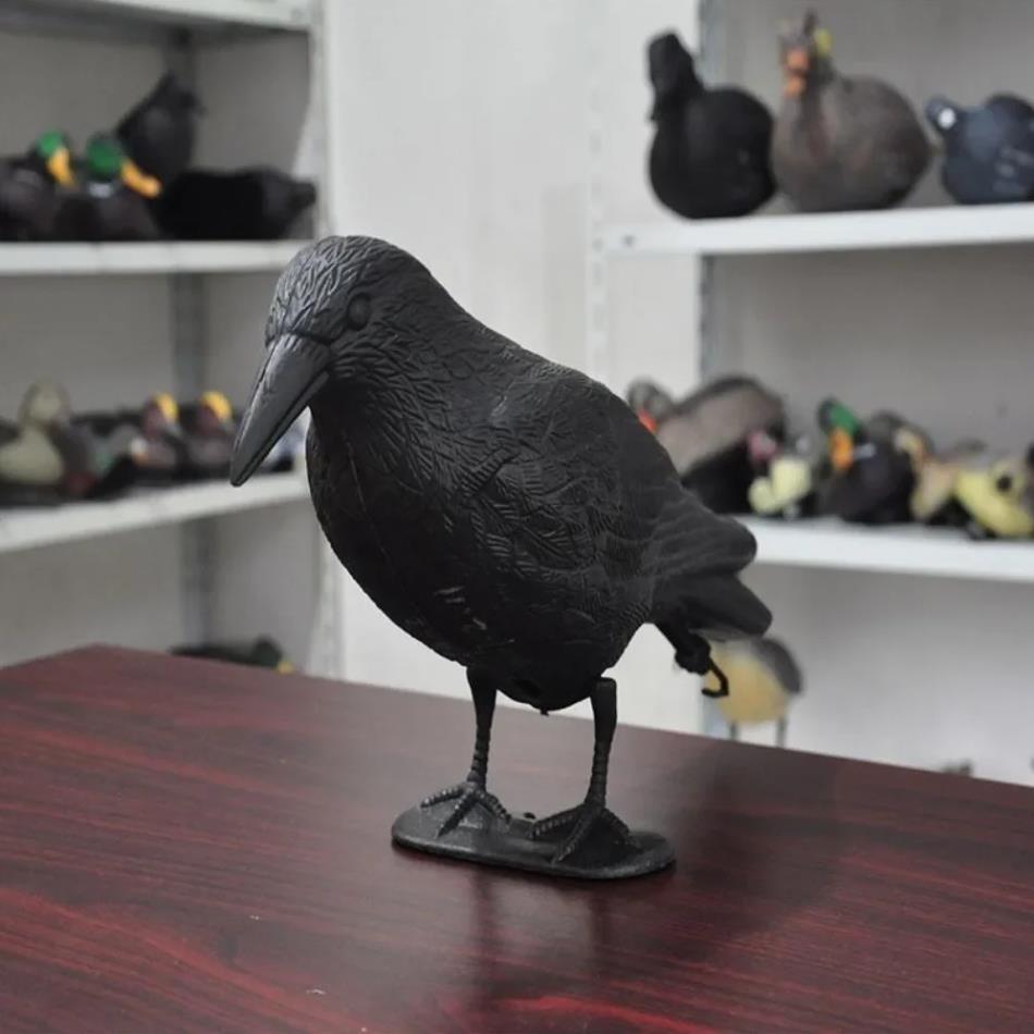 Decoracion Simulation Black Crow Raven Bird Repellent Pest Control Pigeon Repellent Outdoor