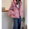 Корейское Свободное Хлопковое Пальто Модный Кардиган с Капюшоном Универсальный с Длинным Рукавом Однотонный Топ