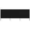 VidaXL Room Divider 3 Panels Fabric 400 X 160 Cm Black