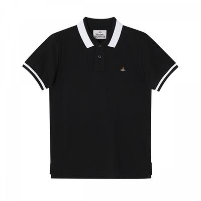 Vivienne WeSTwood Orb Logo ClaSSic Polo Мужская Футболка с Коротким Рукавом 2h01000i J0009 N401