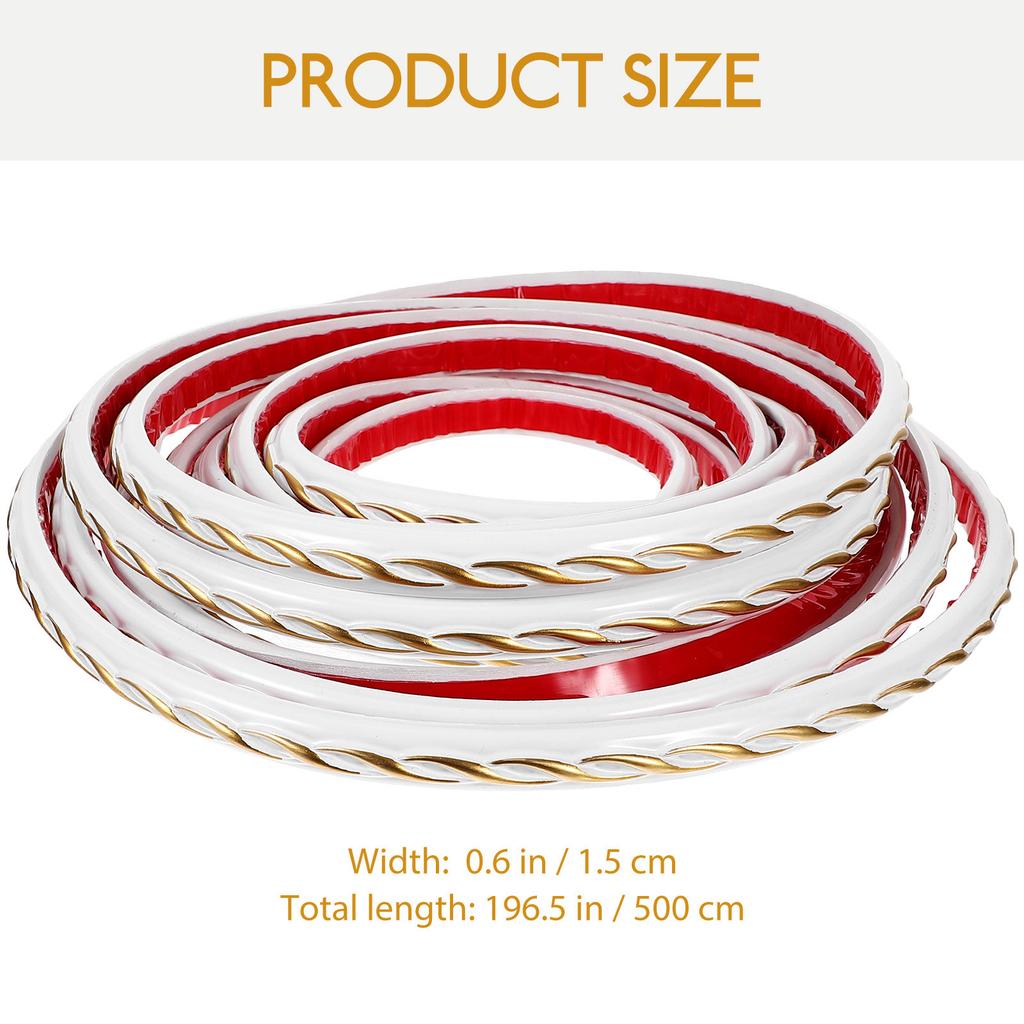 Гибкий молдинг самоклеящийся, легко отклеивается и приклеивается, декоративная бордюрная лента для стен, потолка, кромки мебели, рамки для дома, ванной комнаты