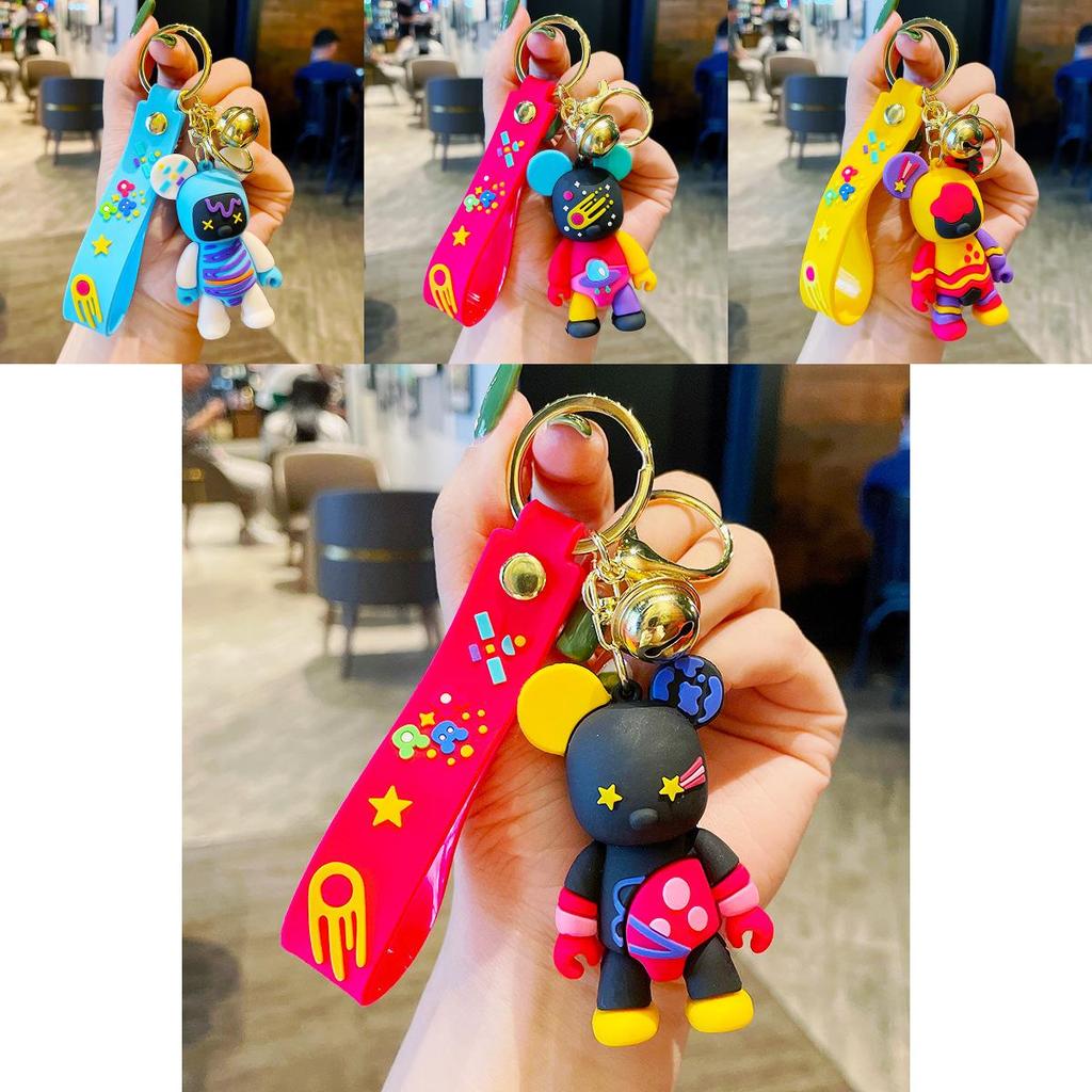 Очаровательный Креативный Красочный Брелок-Медведь-Граффити Идеально Подходит для Пар и Подарков