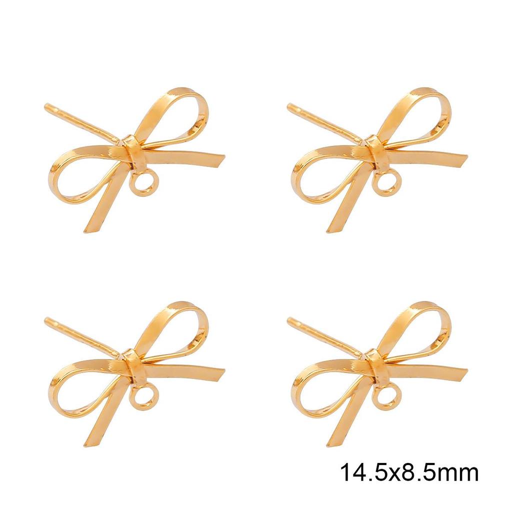Медные серьги-бабочки для изготовления украшений своими руками, женские серьги, 1 пара