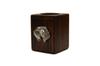 Irish Soft Coated Wheaten Terrier – Wooden candle holder with a dog, a unique souvenir after losing a dog | Art-Dog